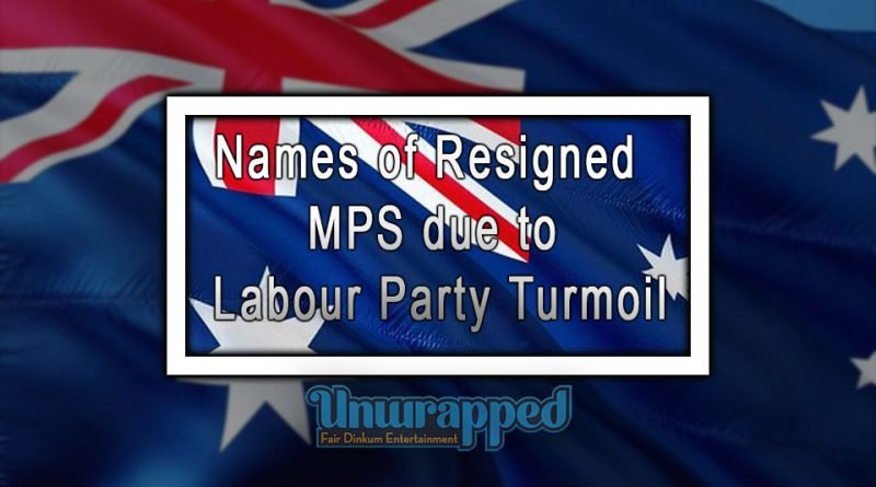 Names Of Resigned MPS Due To Labour Party Turmoil