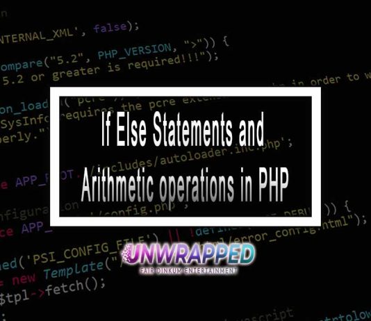 If Else Statements and Arithmetic operations in PHP If Else Statements and Arithmetic operations in PHP