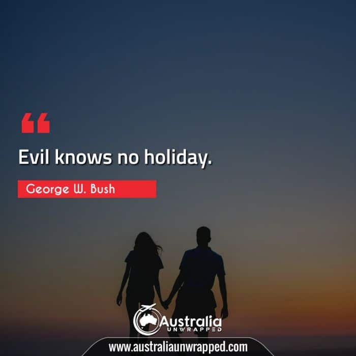 Evil knows no holiday.