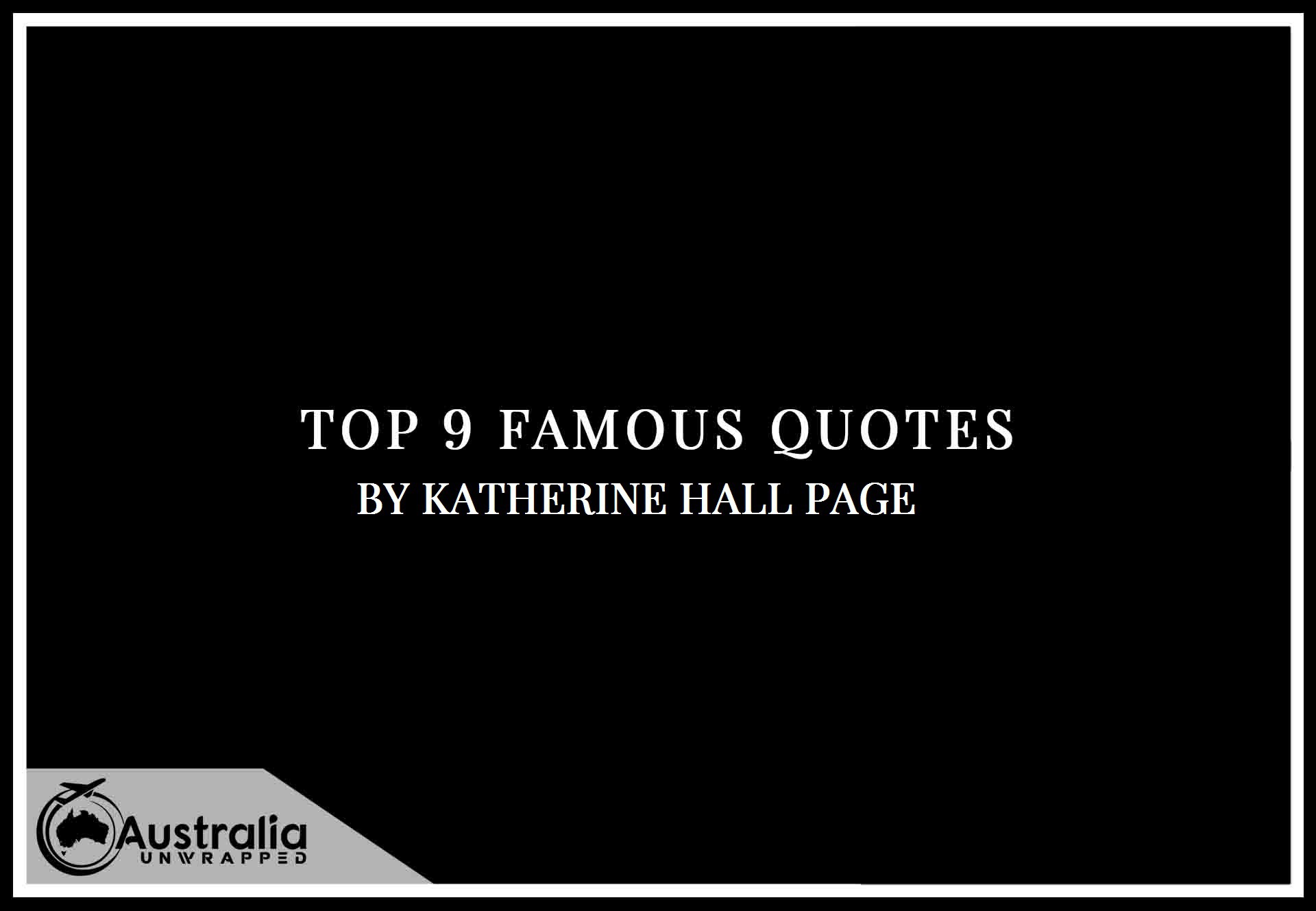 Katherine Hall Page’s Top 9 Popular and Famous Quotes