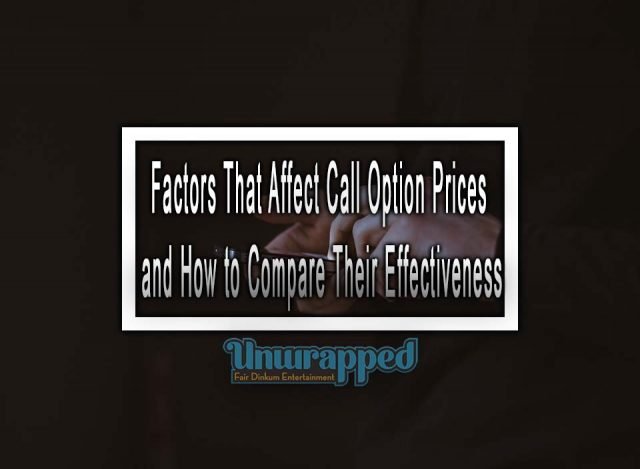 what affect call option prices