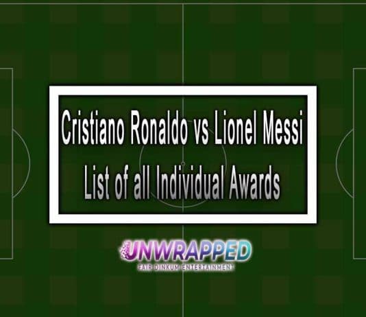 Cristiano Ronaldo vs Lionel Messi List of all Individual Awards