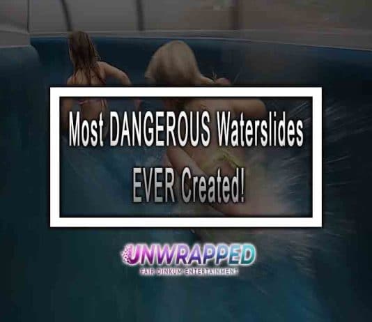 Most Dangerous Waterslide in the World with Sharks Most DANGEROUS Waterslides EVER Created!