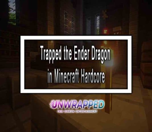 Trapped the Ender Dragon in Minecraft Hardcore