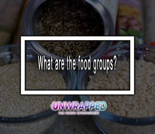 What are the food groups
