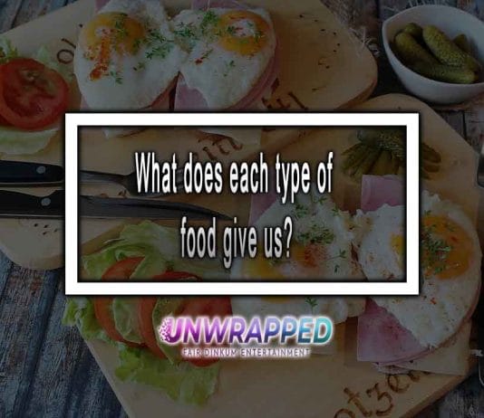 What Does Each Type Of Food Give Us What does each type of food give us