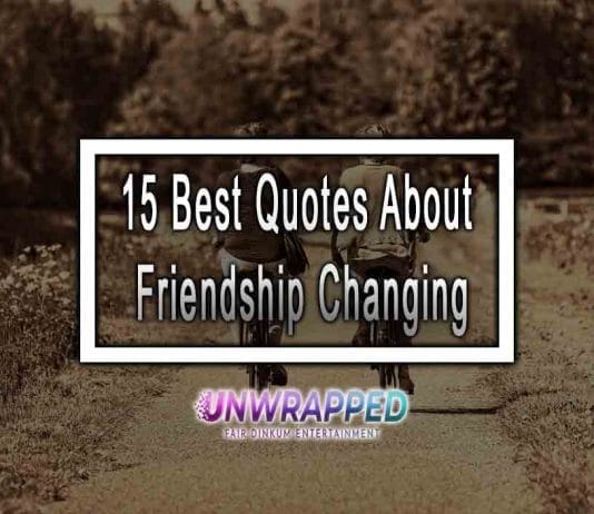15 Best Quotes About Friendship Changing