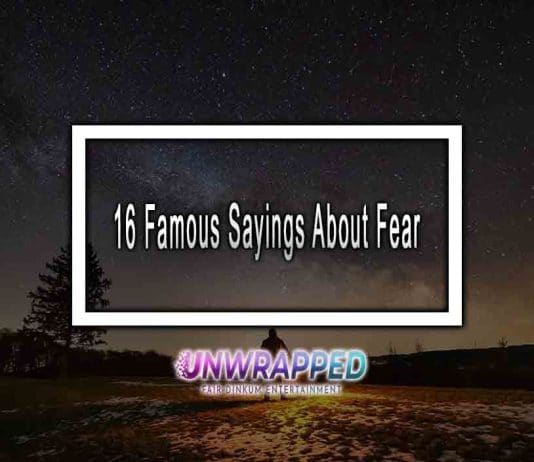 16 Famous Sayings About Fear