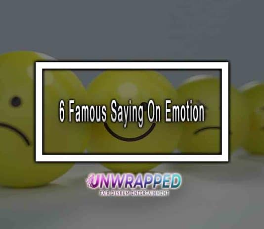 6 Famous Sayings On Emotion 6 Famous Saying On Emotion