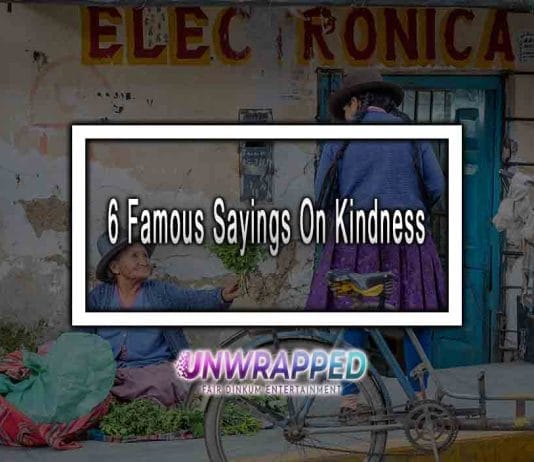 6 Famous Sayings On Kindness