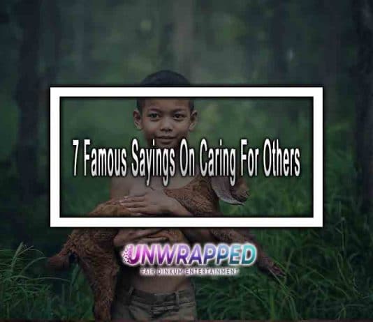 7 Famous Sayings On Caring For Others