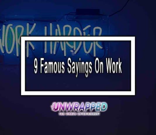 9 Famous Sayings On Work