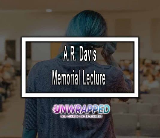 A.R. Davis Memorial Lecture