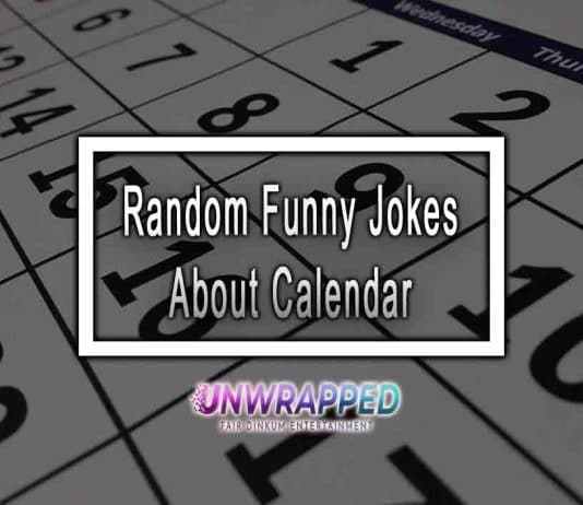 Random Funny Jokes About Calendar
