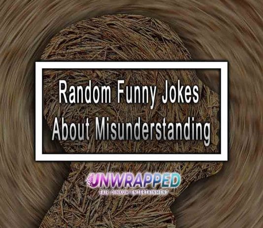 Random Funny Jokes About Misunderstanding