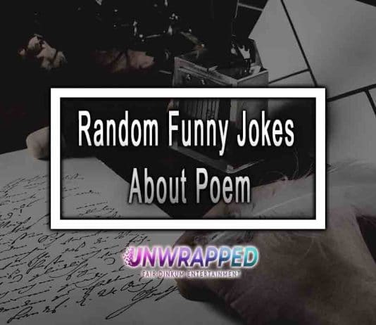 Random Funny Jokes About Poem