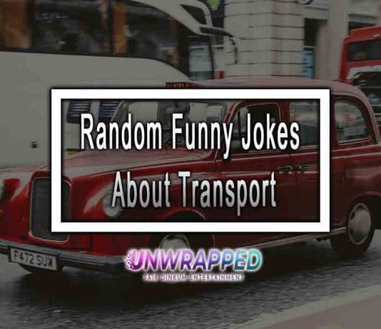 Random Funny Jokes About Transport