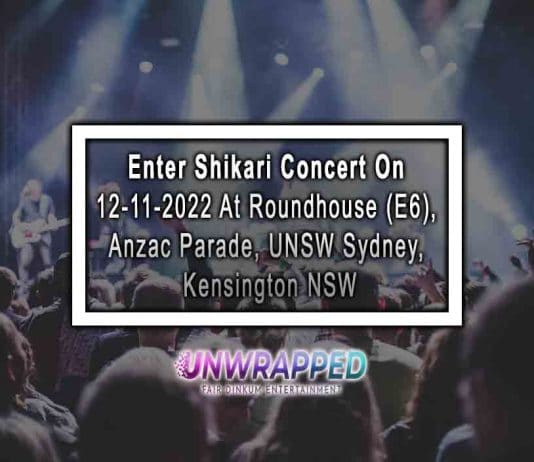 Enter Shikari Concert On 12-11-2022 At Roundhouse (E6), Anzac Parade, UNSW Sydney, Kensington NSW