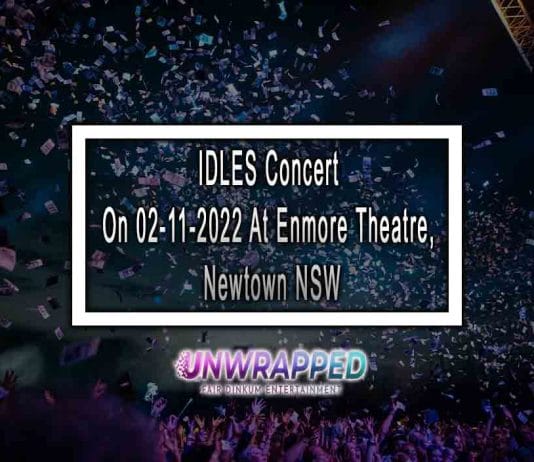 IDLES Concert On 02-11-2022 At Enmore Theatre, Newtown NSW