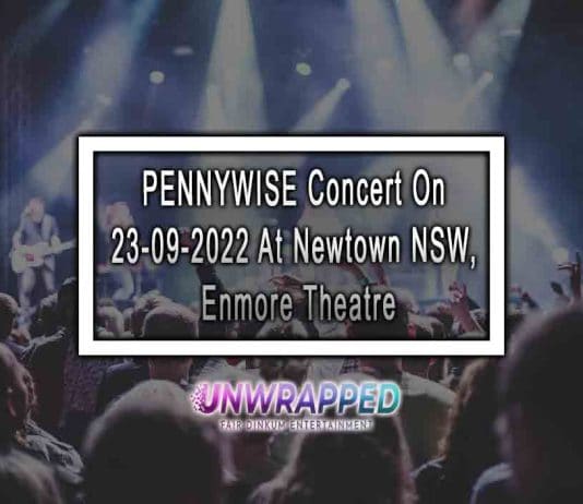 PENNYWISE Concert On 23-09-2022 At Newtown NSW, Enmore Theatre