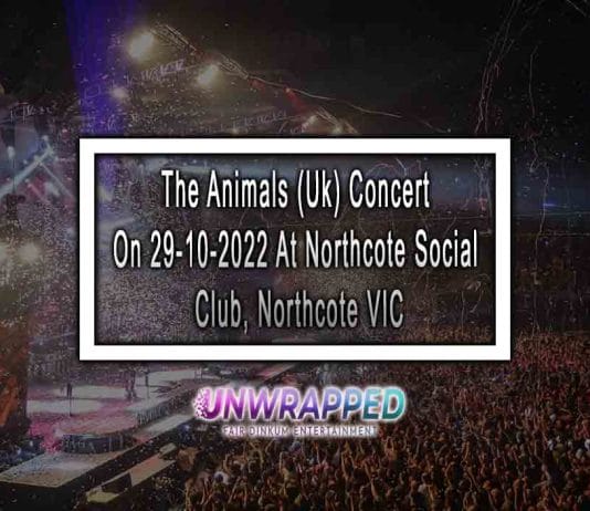 The Animals (Uk) Concert On 29-10-2022 At Northcote Social Club, Northcote VIC