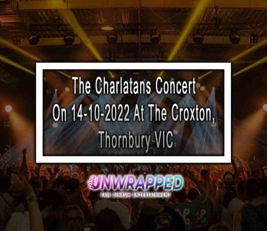 The Charlatans Concert On 14-10-2022 At The Croxton, Thornbury VIC