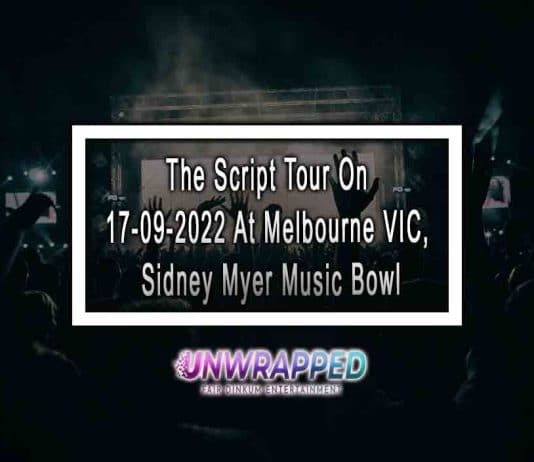 The Script Tour On 17-09-2022 At Melbourne VIC, Sidney Myer Music Bowl
