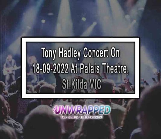 Tony Hadley Concert On 18-09-2022 At Palais Theatre, St Kilda VIC