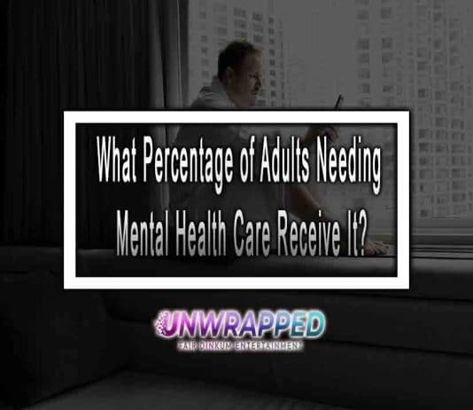What Percentage of Adults Needing Mental Health Care Receive It