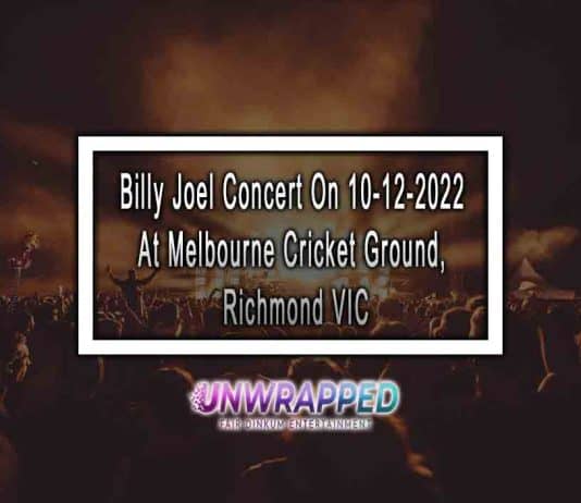Billy Joel Concert On 10-12-2022 At Melbourne Cricket Ground, Richmond VIC