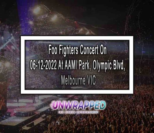 Foo Fighters Concert On 06-12-2022 At AAMI Park, Olympic Blvd, Melbourne VIC