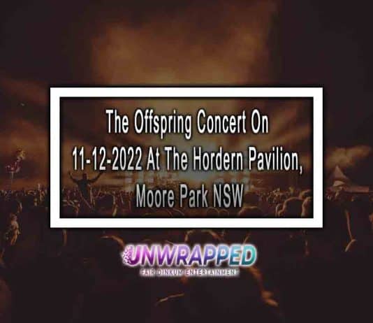 The Offspring Concert On 11-12-2022 At The Hordern Pavilion, Moore Park NSW