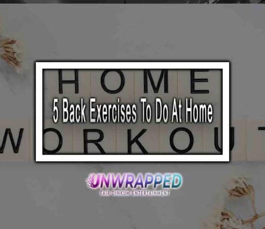 5 Back Exercises To Do At Home