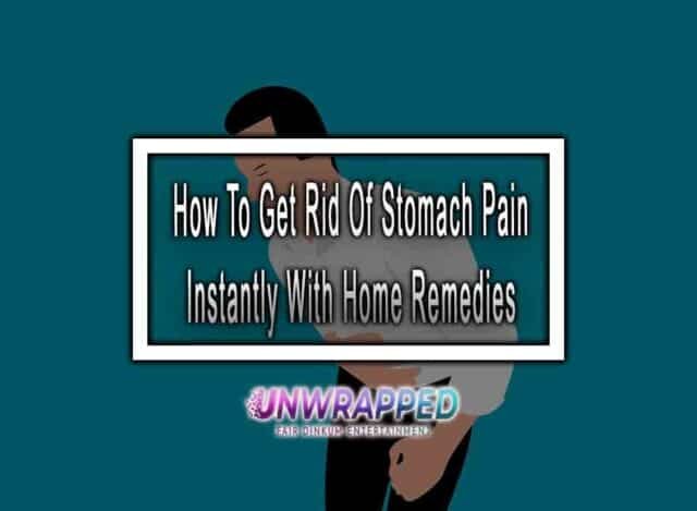 how to get rid of stomach pain without medicine