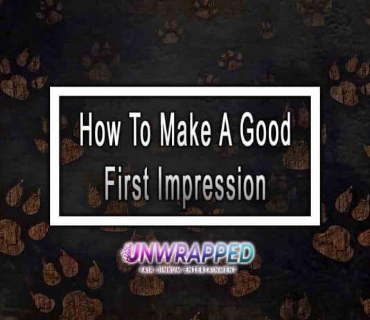 How To Make A Good First Impression How To Make A Good First Impression