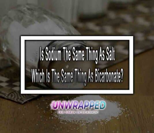 Is Sodium The Same Thing As Salt Which Is The Same Thing As Bicarbonate?