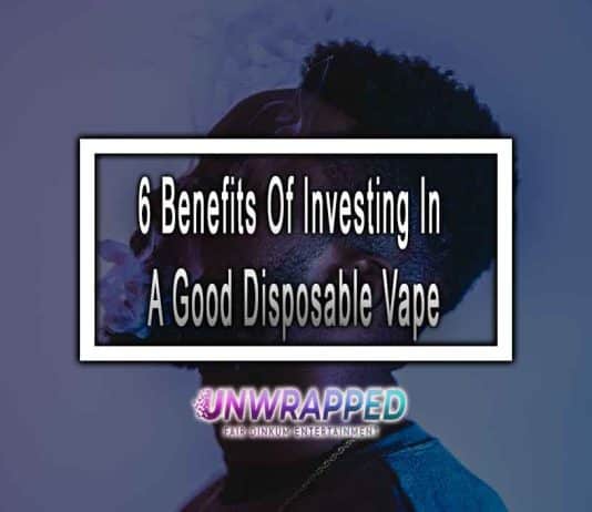 ​​6 Benefits Of Investing In A Good Disposable Vape