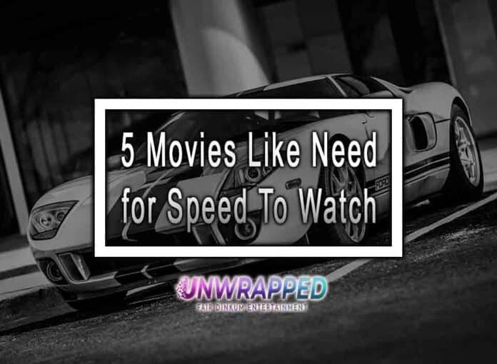 5 Movies Like Need for Speed To Watch