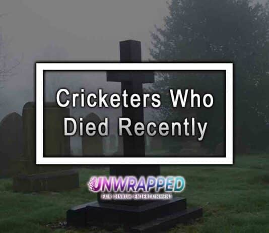Cricketers Who Died Recently