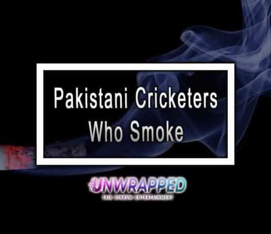 Pakistani Cricketers Who Smoke