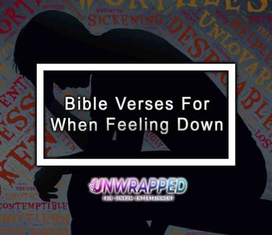 Bible Verses For When Feeling Down