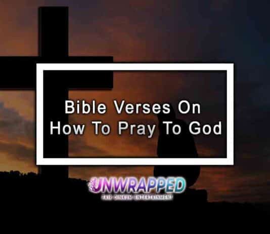 Bible Verses On How To Pray To God