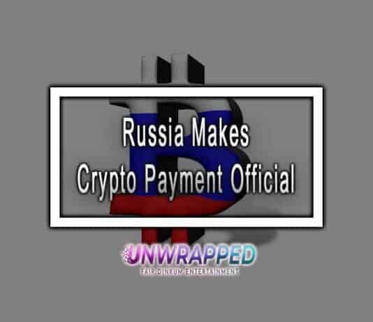 Russia Makes Crypto Payment Official