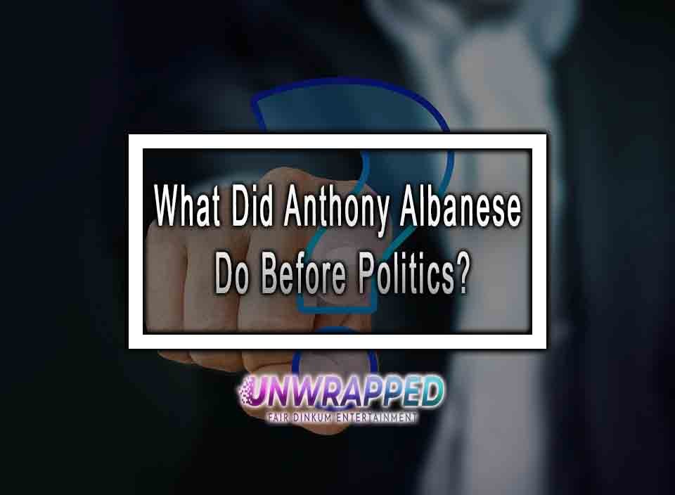 What Did Anthony Albanese Do Before Politics?