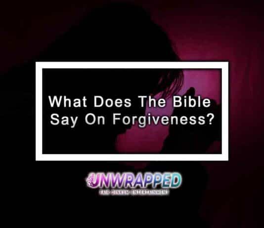 What Does The Bible Say On Forgiveness?