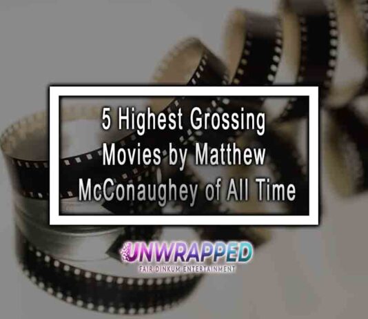 5 Highest Grossing Movies by Matthew McConaughey of All Time 5 Highest Grossing Movies by Matthew McConaughey of All Time