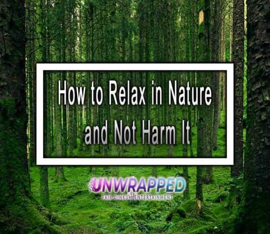 How to Relax in Nature and Not Harm It