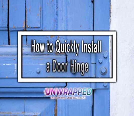 How to Quickly Install a Door Hinge