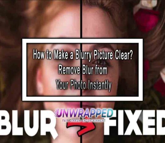 how to fix blurry pictures quickly