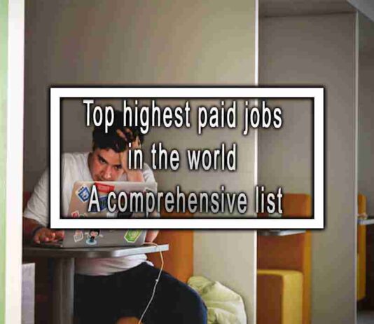 Top highest paid jobs in the world A comprehensive list